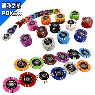 Hotsale 14g 4 colors Sticker Clay composite Poker Chips casino poker chip