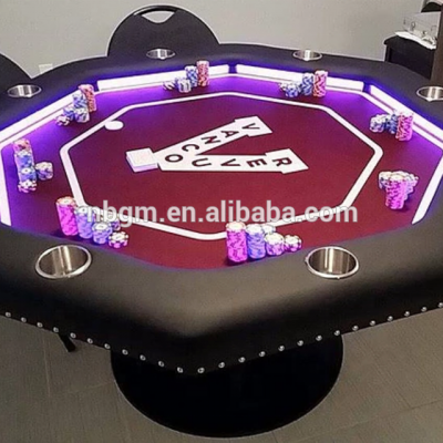 Deluxe  60 inch Round Casino  Poker table with solid Wood Leg