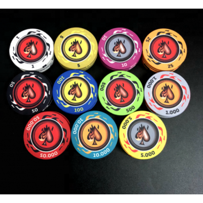 10g Qualified Ceramic Poker Chips/custom ceramic chip