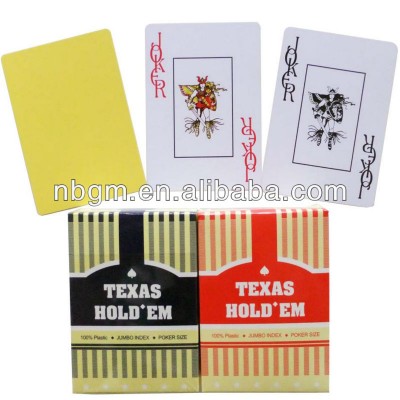 100% Plastic Poker Cards