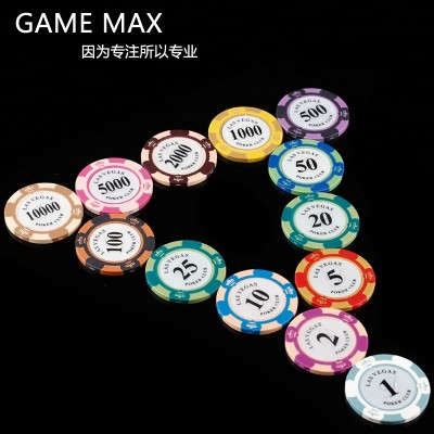 Hot sale! 14g two tone king crown clay Poker Chips